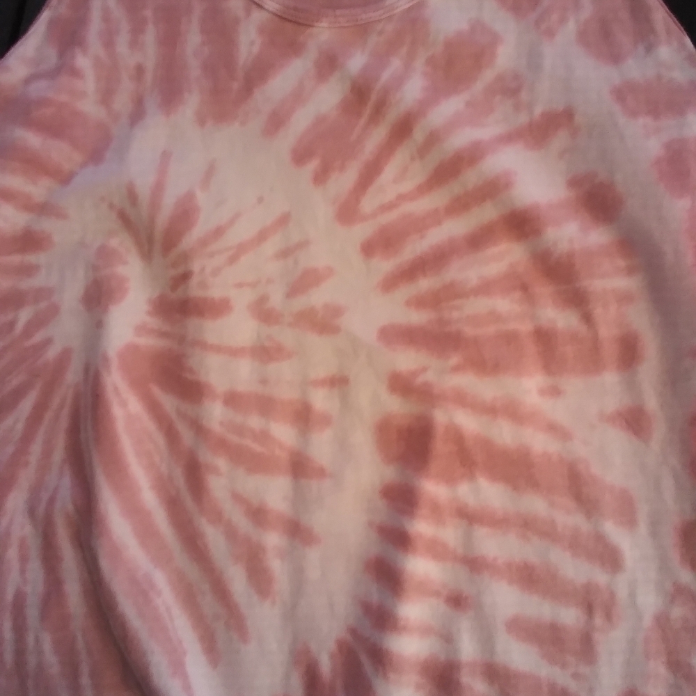 Athleta Pink Tie-Dye Tank Top 100% Cotton Size M Athleisure Athletic Casual - Picture 4 of 9